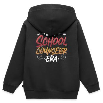 Conseiller scolaire Dans mon conseil scolaire Conseiller - Sweat Premium à capuche zippé enfant bio - noir - Dos - AI Model Kid Male (0cm)