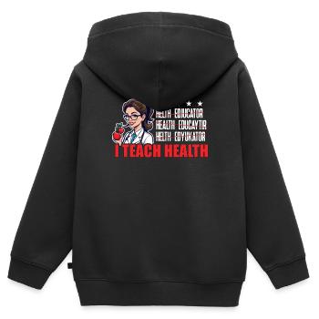 Health Educator I'm A I Teach Health Counselor - Kinder Premium Organic Zip Hoodie - Schwarz - Hinten - AI Model Kid Male (0cm)