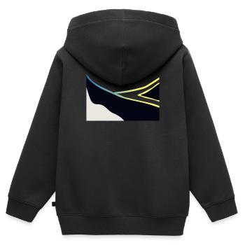Humuhumunukunukuapuaa Hawaii-Riff-Drückerfisch - Kinder Premium Organic Zip Hoodie - Schwarz - Hinten - AI Model Kid Male (0cm)