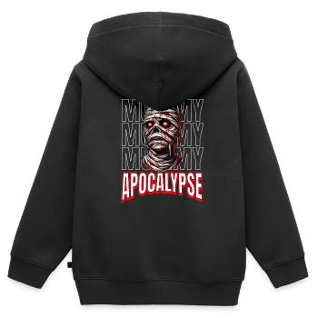 Happy Halloween Mummy Apocalypse - Kids Premium Organic Zip-up Hoodie - black - Back - AI Model Kid Male (0cm)