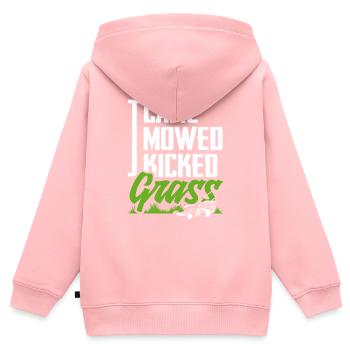 Landscaper Grass Mowing - Kids Premium Organic Zip-up Hoodie - rose - Back - AI Model Kid Female (0cm)