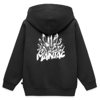 Geologie Geologe Mineral Maniac - Kinder Premium Organic Zip Hoodie - Schwarz - Hinten - AI Model Kid Male (0cm)
