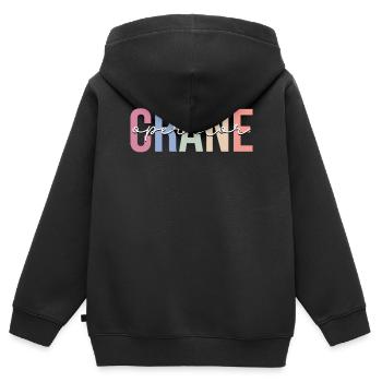 Crane operator Crane operator Construction HEO - Kids Premium Organic Zip-up Hoodie - black - Back - AI Model Kid Male (0cm)