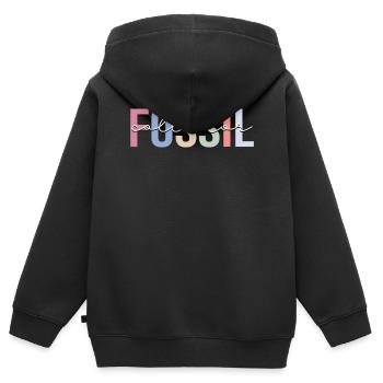 Collectionneur de fossiles Paléontologie Chasseur de fossiles Paléen - Sweat Premium à capuche zippé enfant bio - noir - Dos - AI Model Kid Male (0cm)
