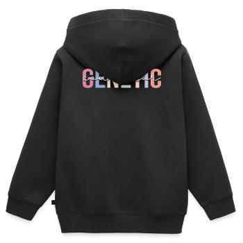 Conseiller en génétique Identité de genre Génétique - Sweat Premium à capuche zippé enfant bio - noir - Dos - AI Model Kid Male (0cm)