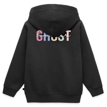 Geisterjäger Paranormaler Ermittler Geisterjagd - Kinder Premium Organic Zip Hoodie - Schwarz - Hinten - AI Model Kid Male (0cm)