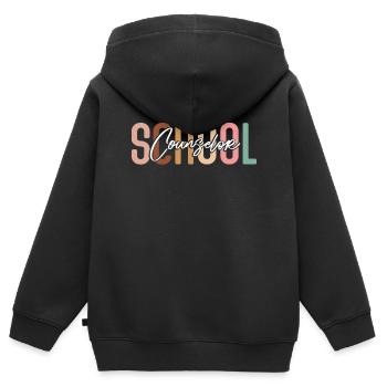 Conseiller scolaire Conseiller scolaire - Sweat Premium à capuche zippé enfant bio - noir - Dos - AI Model Kid Male (0cm)