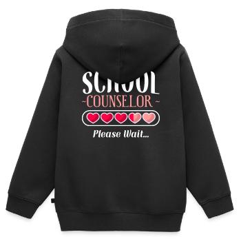 Conseiller scolaire Conseiller scolaire - Sweat Premium à capuche zippé enfant bio - noir - Dos - AI Model Kid Male (0cm)