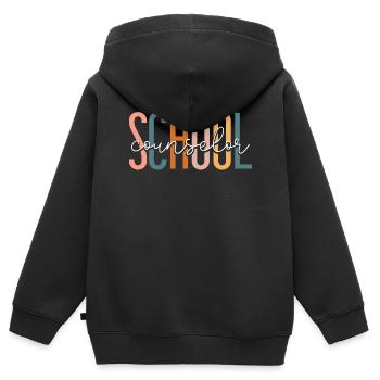Conseiller scolaire Conseiller scolaire - Sweat Premium à capuche zippé enfant bio - noir - Dos - AI Model Kid Male (0cm)