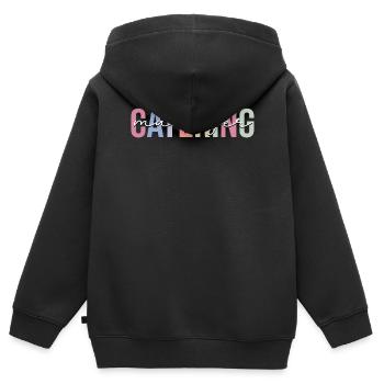 Responsable Traiteur Serveur Traiteur - Sweat Premium à capuche zippé enfant bio - noir - Dos - AI Model Kid Male (0cm)