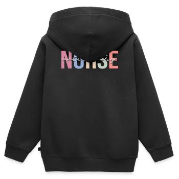Veterinary Assistant Veterinary Assistant - Kids Premium Organic Zip-up Hoodie - black - Back - AI Model Kid Male (0cm)