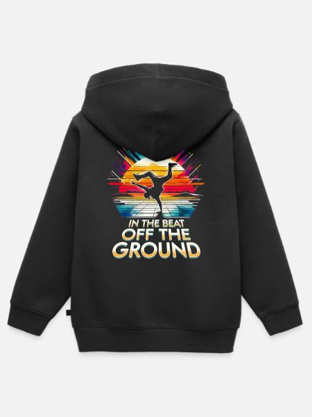 Breakdance B-boy Breakdancing - Kinder Premium Organic Zip Hoodie - Schwarz