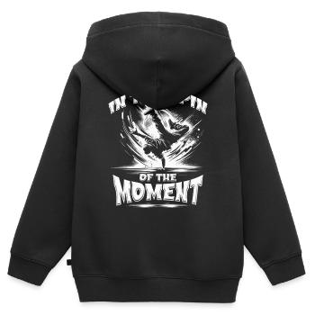 Breakdancing Breakdance B-boy Stunt Street Dancer - Kinder Premium Organic Zip Hoodie - Schwarz - Hinten - AI Model Kid Male (0cm)