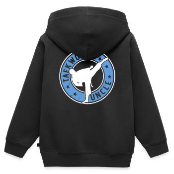 Taekwondo Uncle Taekwondo Fighter Taekwondo - Kinder Premium Organic Zip Hoodie - Schwarz - Hinten - AI Model Kid Male (0cm)
