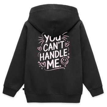 You Can t Handle Me - Kinder Premium Organic Zip Hoodie - Schwarz - Hinten - AI Model Kid Male (0cm)