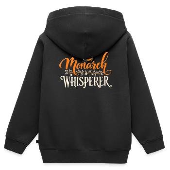 Schmetterling, Monarch Whisperer, Entomologe - Kinder Premium Organic Zip Hoodie - Schwarz - Hinten - AI Model Kid Male (0cm)