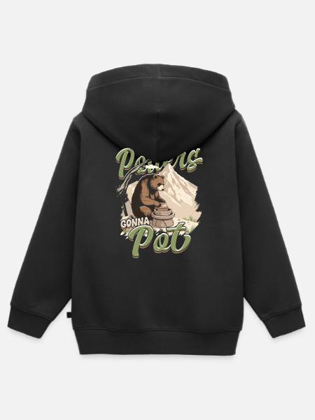 Töpfern Töpferei Töpfer - Kinder Premium Organic Zip Hoodie - Schwarz