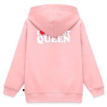 Petite amie Petite amie Relation Couple Amour Couple - Sweat Premium à capuche zippé enfant bio - rose - Dos - AI Model Kid Female (0cm)