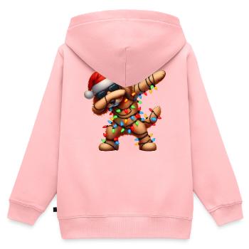 Dabbing Golden Doodle Goldendoodle Sonnenbrille - Kinder Premium Organic Zip Hoodie - Rosa - Hinten - AI Model Kid Female (0cm)
