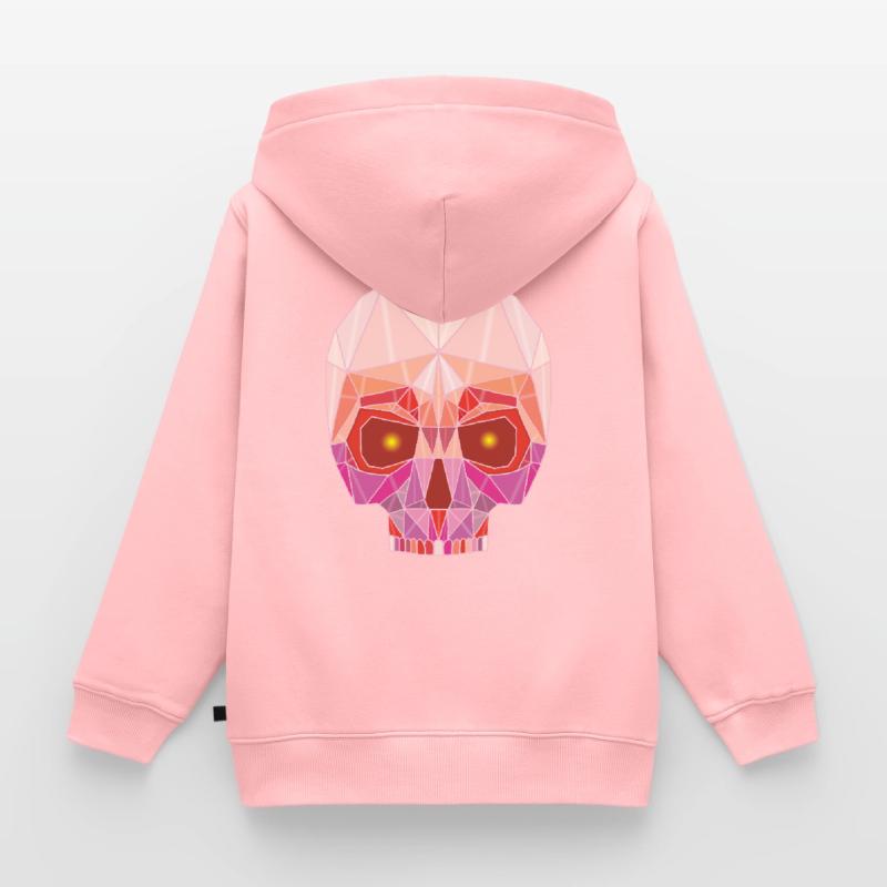 Ruby Skull Kids Premium Organic Zip-up Hoodie