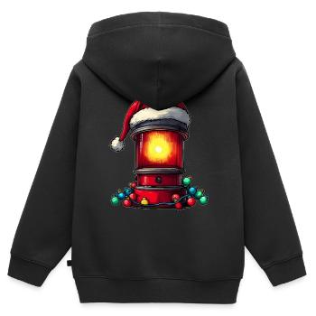 Ambulance Driver Red Siren Light Paramedic - Kids Premium Organic Zip-up Hoodie - black - Back - AI Model Kid Male (0cm)