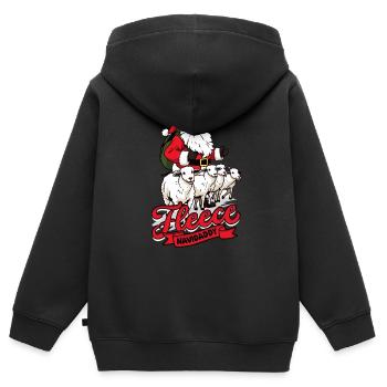 Shepherd Sheep Sheep Shepherd - Kids Premium Organic Zip-up Hoodie - black - Back - AI Model Kid Male (0cm)
