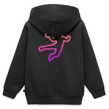Handball Handballspielerin Mädchen Handballerin - Kinder Premium Organic Zip Hoodie - Schwarz - Hinten - AI Model Kid Male (0cm)