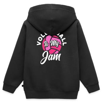 Volleyball Ist Mein Ding Volleyball Begeisterung - Kinder Premium Organic Zip Hoodie - Schwarz - Hinten - AI Model Kid Male (0cm)