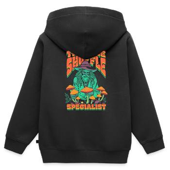 Pilzsammler Pilzzüchter Truffle Shuffle Specialist - Kinder Premium Organic Zip Hoodie - Schwarz - Hinten - AI Model Kid Male (0cm)