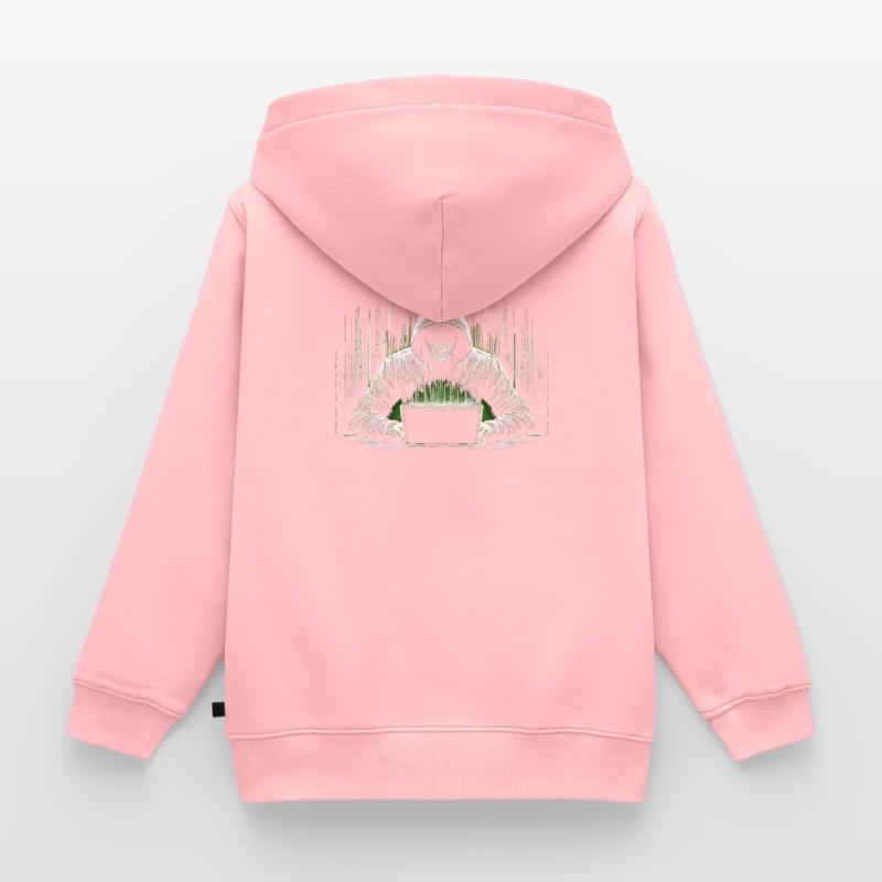 Hacker Programmierer Programmieren Informatik Kinder Premium Organic Zip Hoodie