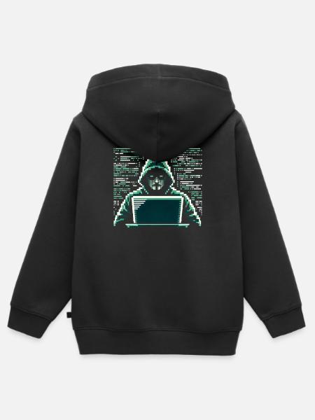 Programmierer Programmieren Informatik - Kinder Premium Organic Zip Hoodie - Schwarz