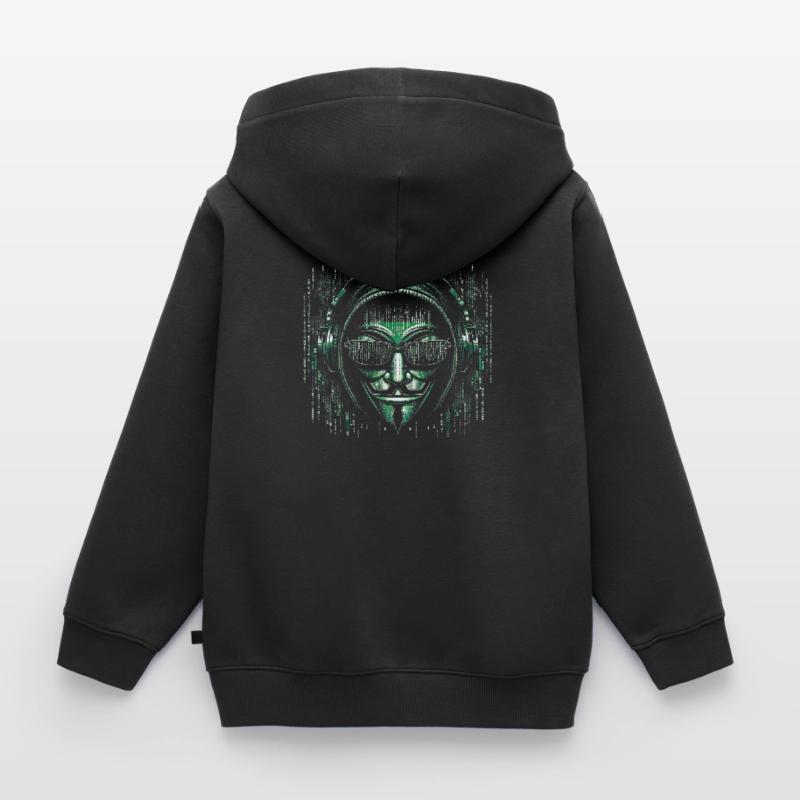 Hacker Informatiker Programmierer Informatik Kinder Premium Organic Zip Hoodie
