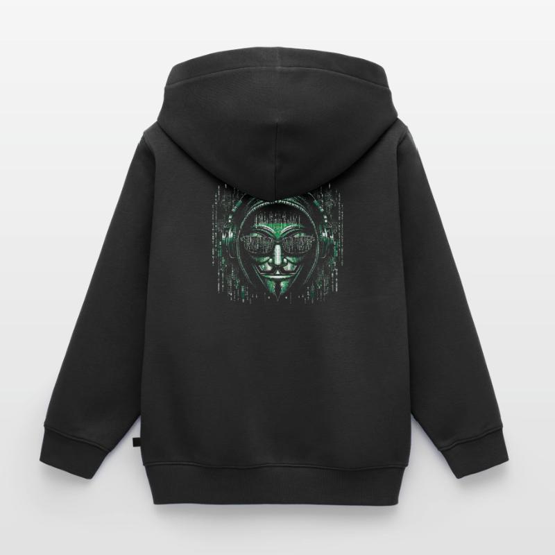 Hacker Informatiker Programmierer Informatik Kinder Premium Organic Zip Hoodie