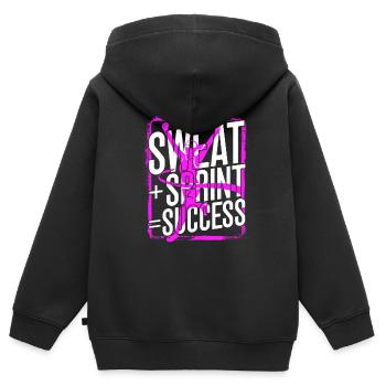 Sprint Athletics Sweat Sprint Success - Kids Premium Organic Zip-up Hoodie - black - Back - AI Model Kid Male (0cm)