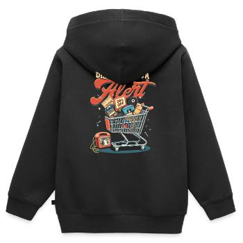 Couponing Coupon Discount Diva Alert - Kinder Premium Organic Zip Hoodie - Schwarz - Hinten - AI Model Kid Male (0cm)