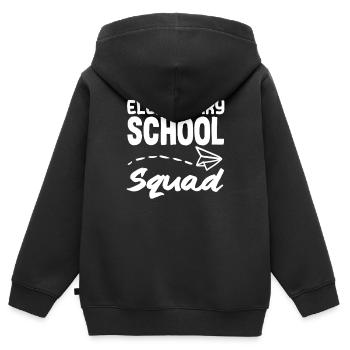 Grundschullehrer Schulmannschaft Fun Vibes - Kinder Premium Organic Zip Hoodie - Schwarz - Hinten - AI Model Kid Male (0cm)