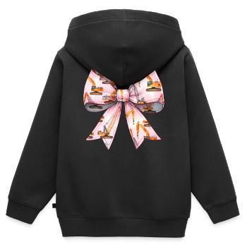 Coquette Arch Grutier Opérateur de grue - Sweat Premium à capuche zippé enfant bio - noir - Dos - AI Model Kid Male (0cm)