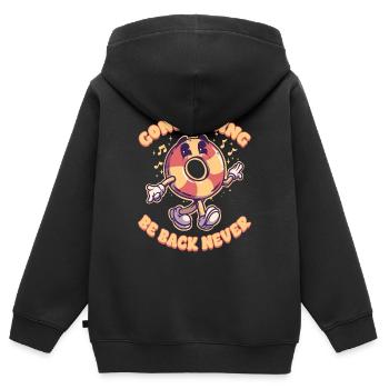 Tube de rivière Pare-chocs intérieur de tube - Sweat Premium à capuche zippé enfant bio - noir - Dos - AI Model Kid Male (0cm)