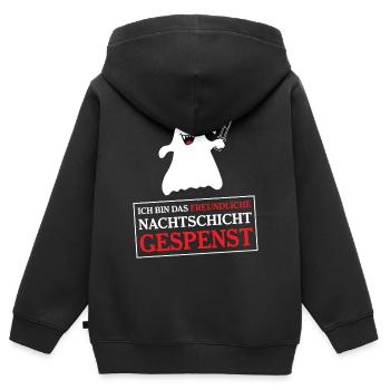 Krankenschwester Krankenpfleger - Kinder Premium Organic Zip Hoodie - Schwarz - Hinten - AI Model Kid Male (0cm)
