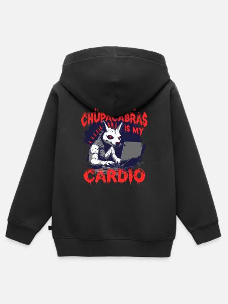 Chupacabra Kryptid Kryptozoologie - Kinder Premium Organic Zip Hoodie - Schwarz