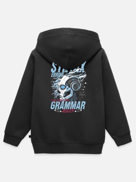 Computerlinguist Syntax Error - Kinder Premium Organic Zip Hoodie - Schwarz
