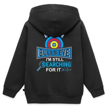 Bogenschießen Bogenschütze - Kinder Premium Organic Zip Hoodie - Schwarz - Hinten - AI Model Kid Male (0cm)