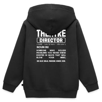 Musicals Theater Director Musical Lover - Kinder Premium Organic Zip Hoodie - Schwarz - Hinten - AI Model Kid Male (0cm)