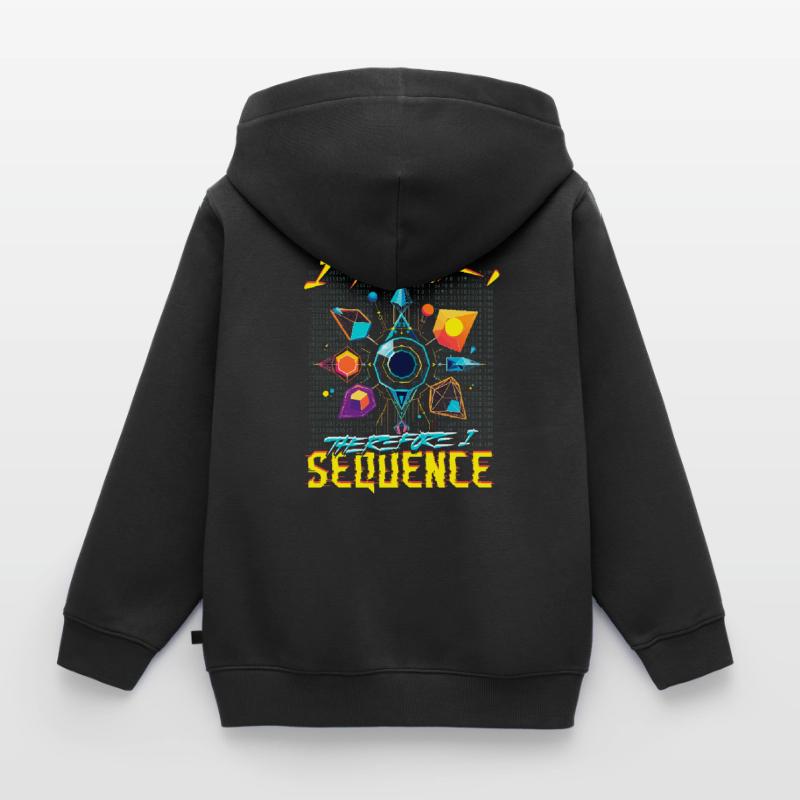 Analyste en bioinformatique Think Therefore I Sequence Sweat Premium à capuche zippé enfant bio