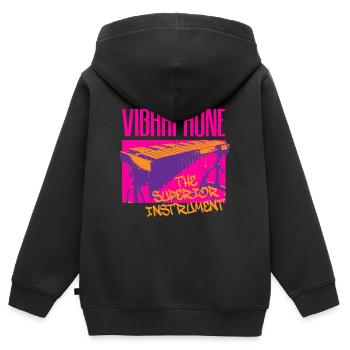 Vibraphon Vibraphone The Superior Instrument - Kinder Premium Organic Zip Hoodie - Schwarz - Hinten - AI Model Kid Male (0cm)