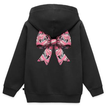 Coquette Arc Menuisier - Sweat Premium à capuche zippé enfant bio - noir - Dos - AI Model Kid Male (0cm)