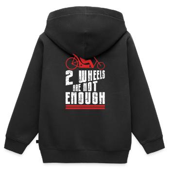 Tricycle couché Tricycle couché - Sweat Premium à capuche zippé enfant bio - noir - Dos - AI Model Kid Male (0cm)