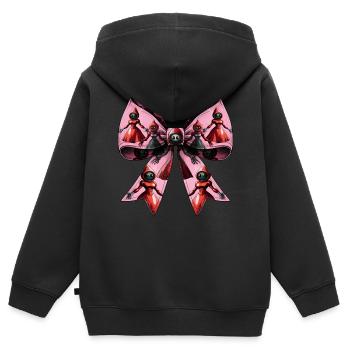 Coquette Arc Flatwoods Monster Cryptide - Sweat Premium à capuche zippé enfant bio - noir - Dos - AI Model Kid Male (0cm)