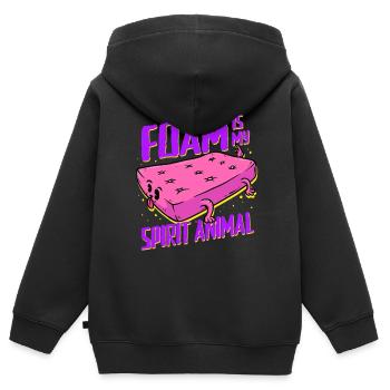 Polsterer Polsterin Foam Is My Spirit Animal - Kinder Premium Organic Zip Hoodie - Schwarz - Hinten - AI Model Kid Male (0cm)