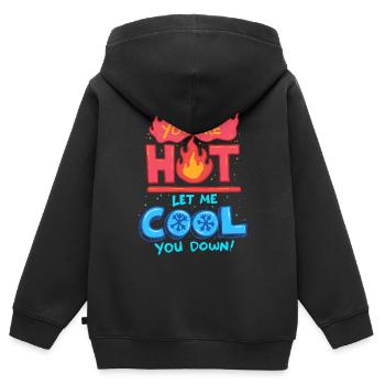 Air Conditioning Technician Let Me Cool You Down - Kids Premium Organic Zip-up Hoodie - black - Back - AI Model Kid Male (0cm)